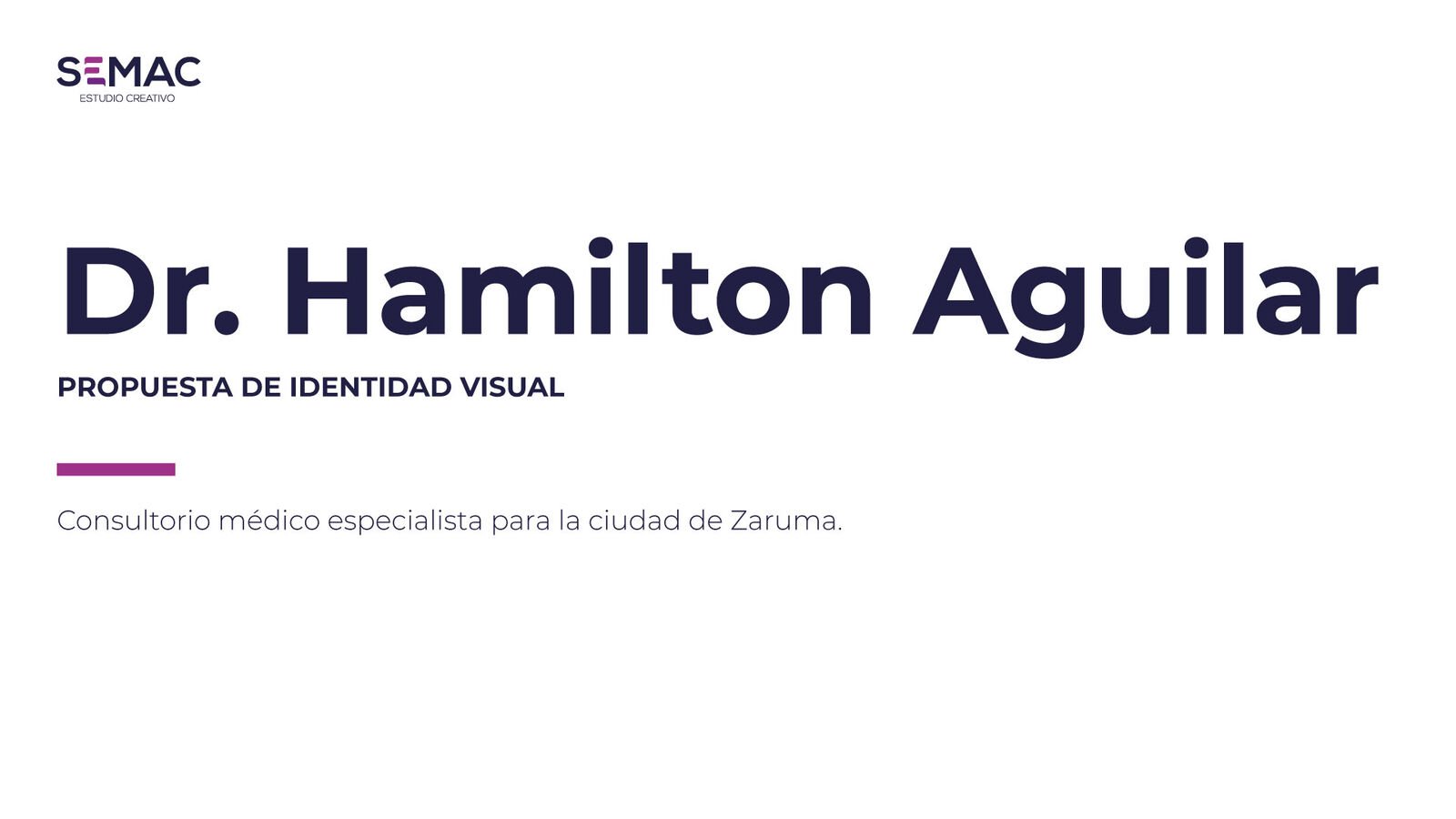 Dr. Hamilton Aguilar — pieza 2