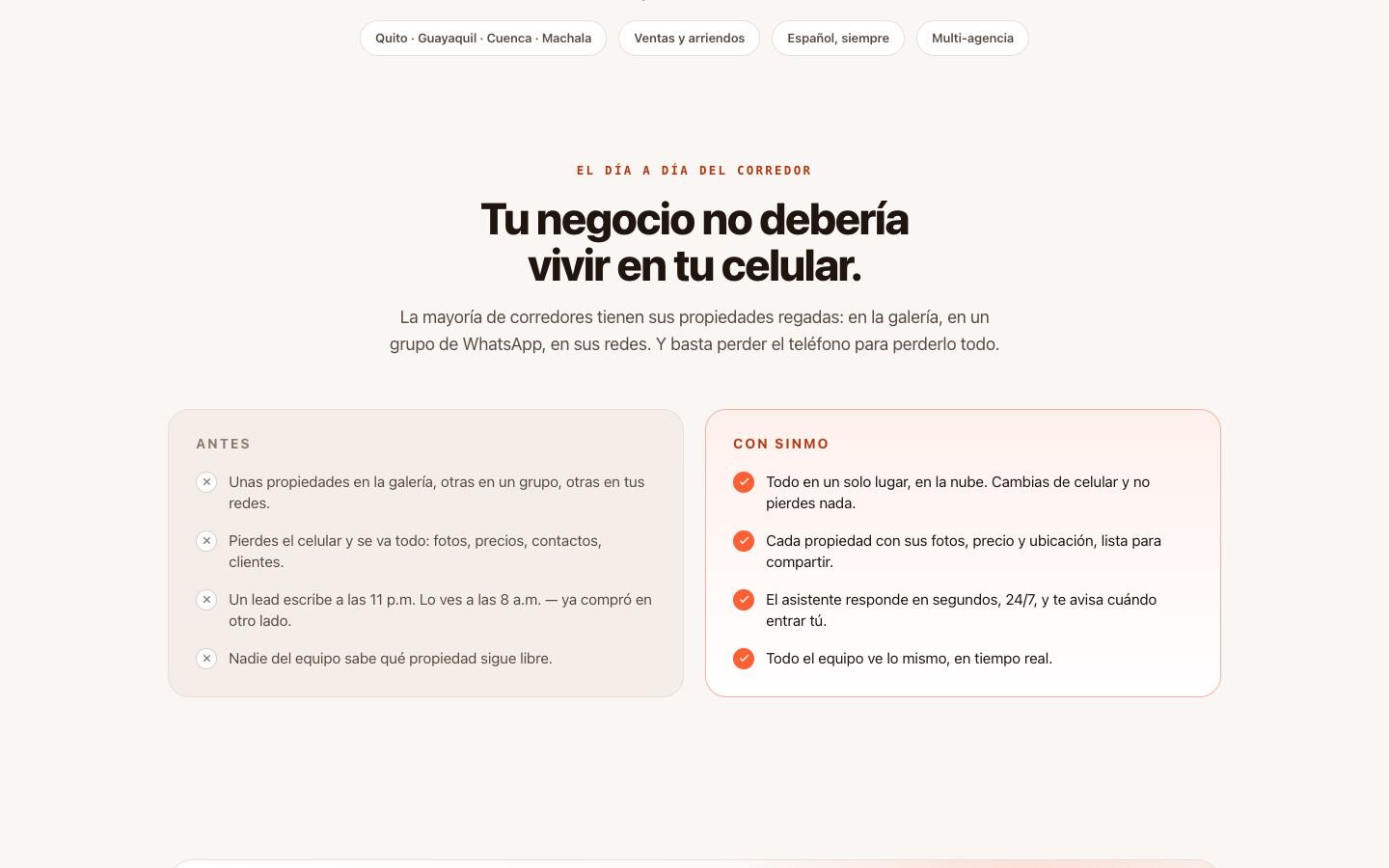 Sinmo en escritorio