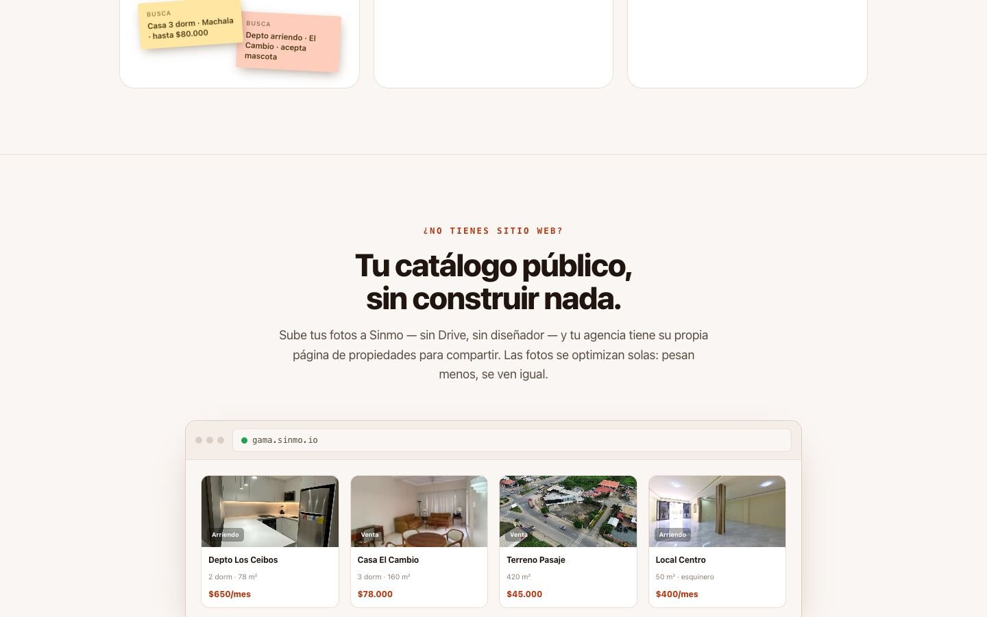 Sinmo en escritorio